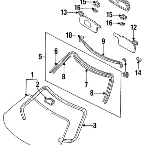 Sun-Visor - Mazda (FD01-69-270C-02)