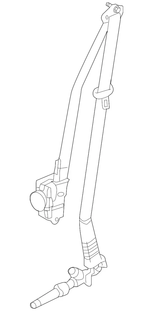 Seat Belt Assembly - Mazda (KBYW-57-L30-02)