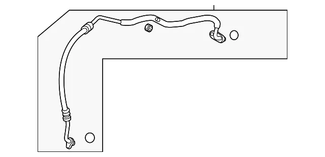 A/C Refrigerant Suction Hose - Mazda (DC3P-61-462)