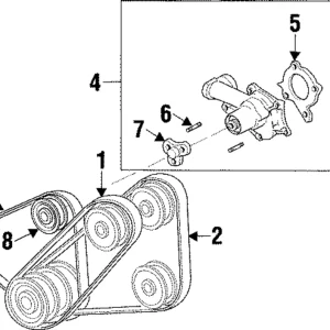 Power Steering Belt - Mazda (Z502-15-909)