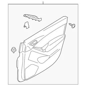 Door Trim Panel - Mazda (KD31-68-420G-34)