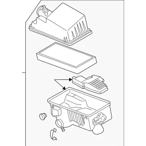 Air Cleaner Assembly - Mazda (L555-13-320)