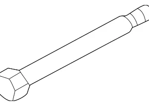 Rear Lateral Arm Mount Bolt - Mazda (9YA1-11-203)