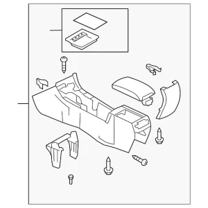Console Assembly - Mazda (GS3W-64-420J-02)