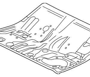 Center Floor Pan - Mazda (GHP9-53-721A)