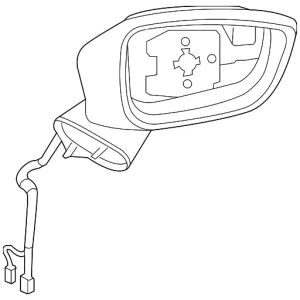 Mirror Assembly - Mazda (KD33-69-181K)