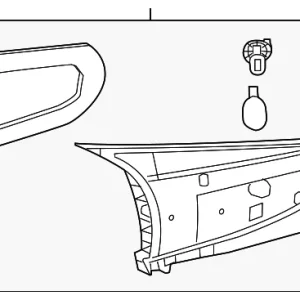 Backup Lamp Assembly - Mazda (B45C-51-3F0B)