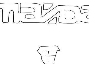 Nameplate - Mazda (B25D-51-710A)