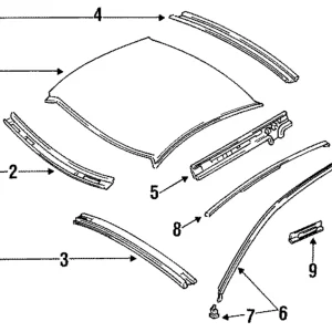Drip Molding - Mazda (GA2A-50-530A)