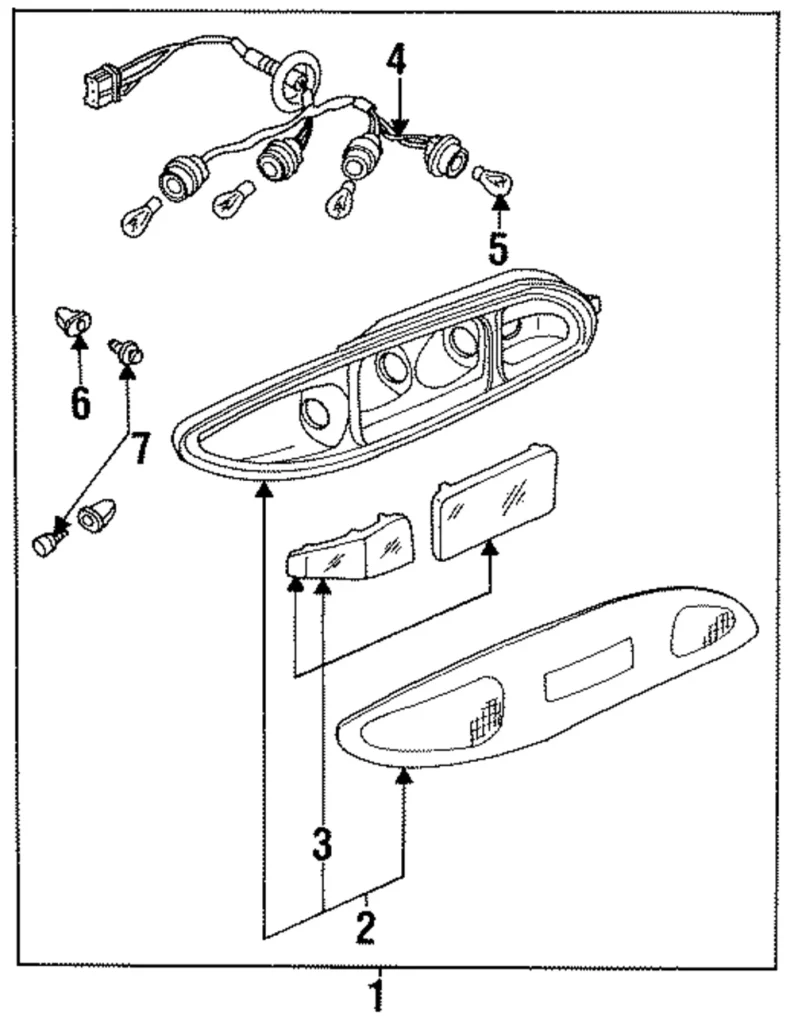 Combo Lamp Assembly - Mazda (8DGV-51-150)