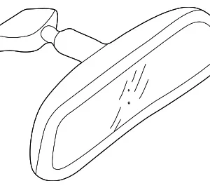 Mirror Inside - Mazda (LE43-69-220D)
