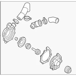Engine Water Pump - Mazda (AJ03-15-010F)