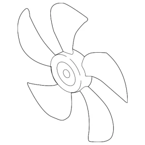 Fan Blade - Mazda (PE01-15-140)