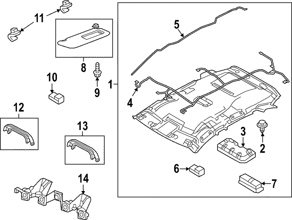 Grip Handle Bracket - Mazda (VA40-69-45XA)