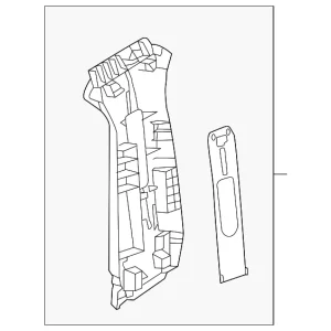 Upper Center Pillar Trim - Mazda (GHP9-68-190A-02)