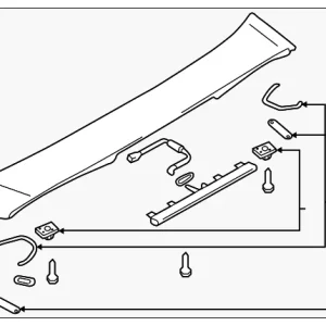 Spoiler Assembly - Mazda (B25F-51-960C-08)