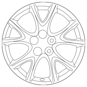 17inch Dark Gunmetal Alloy Wheel - Mazda (9965-64-7070)