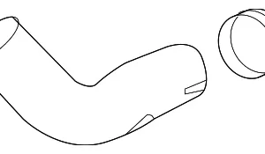 Outlet Hose - Mazda (PY8W-15-68Z)