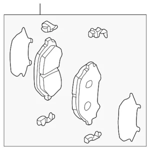 Brake Pads Front - Mazda (B2YD-33-28Z)