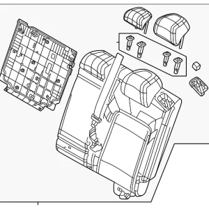 Back(L) Rear Seat - Mazda (VA40-57-450F-02)