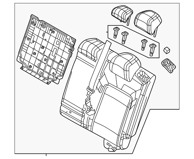 Back(L) Rear Seat - Mazda (VA52-57-450F-1F)