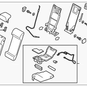 Seat Back Assembly - Mazda (KRC5-57-400-1F)