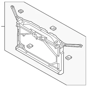 Radiator Support - Mazda (GJ6A-53-110D)