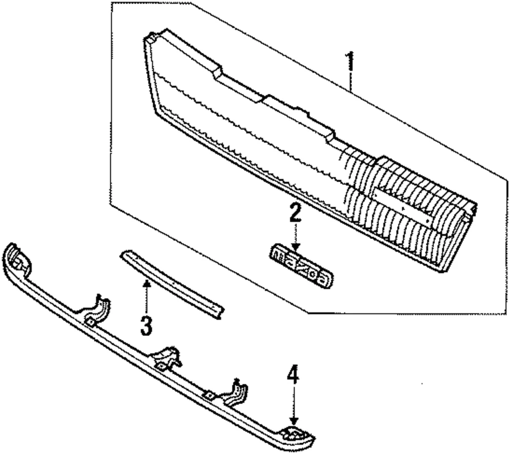 Grille - Mazda (HF75-50-710A)