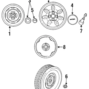Hub Cap - Mazda (NA52-37-190A)