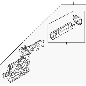 Frame(L) Rear Side - Mazda (DN4E-54-810C)