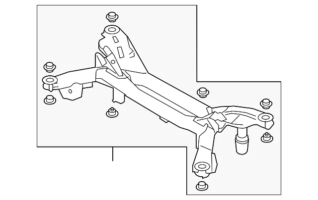Cross-Member - Mazda (GEG1-28-80X)