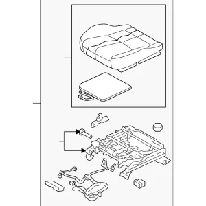 Cushion Assembly - Mazda (GS4M-88-160C-02)