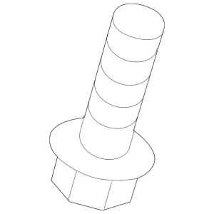 High Note Horn Bolt - Mazda (9945-90-612)