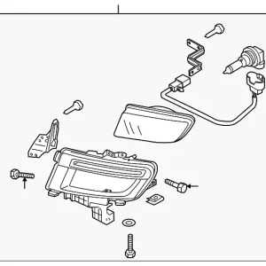 Fog Lamp Assembly - Mazda (BAP1-51-680C)