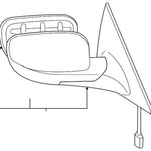 Mirror Assembly - Mazda (FE01-69-120G-67)