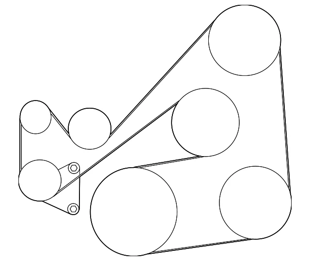 Serpentine Belt - Mazda (L3K9-15-909A)