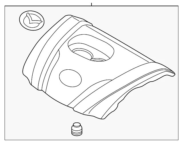Engine Cover - Mazda (PAF3-10-2F0A)
