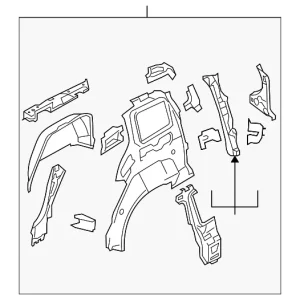 Inner Panel Assembly - Mazda (C2Y5-70-100L)