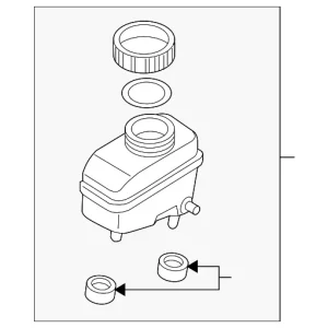 Master Cylinder Reservoir - Mazda (FE01-43-55ZA)