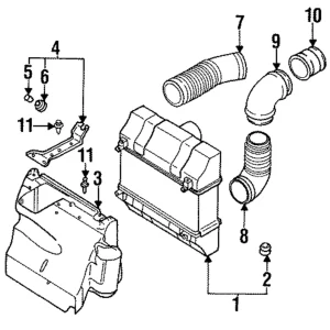 Duct Bracket Assembly - Mazda (N3A1-13-56X)