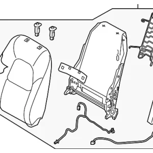 Seat Back Assembly - Mazda (KRB8-88-180-39)