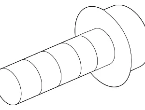 Lower Control Arm Bolt - Mazda (9YA0-21-23KA)