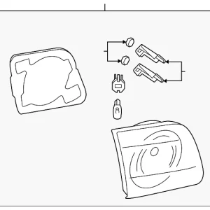 Backup Lamp Assembly - Mazda (BN8P-51-3H0C)