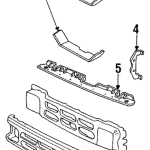 Grille Assembly - Mazda (ZZL0-50-711)