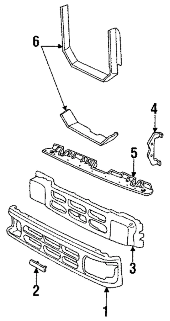 Grille Assembly - Mazda (ZZL0-50-711)