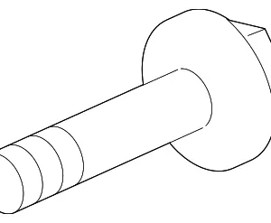 Knuckle Mount Bolt - Mazda (BA5A-28-114B)