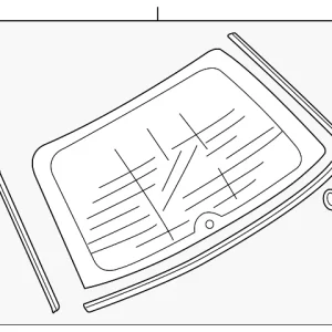Lift-Gate Reveal Molding - Mazda (GM9E-63-931C)