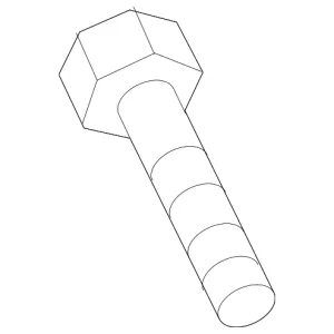 Power Steering Pump Mount Bolt - Mazda (9YA0-00-601)