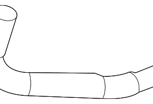 Oil Cooler Tube - Mazda (PXK7-15-54YA)