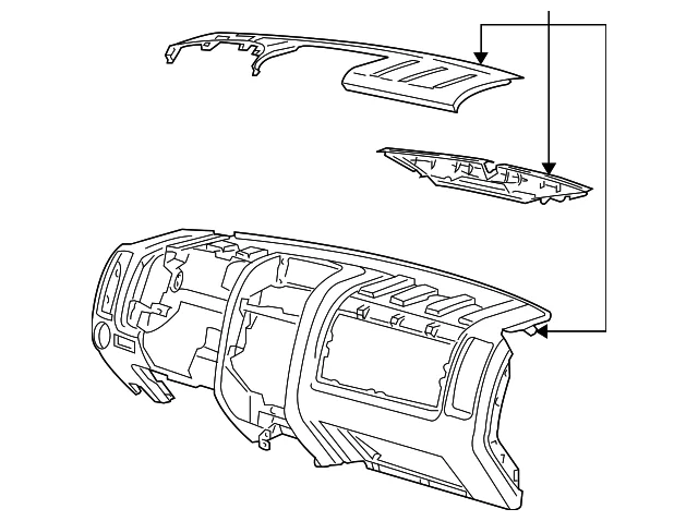 Instrument Panel - Mazda (ZZCA-60-410-04)